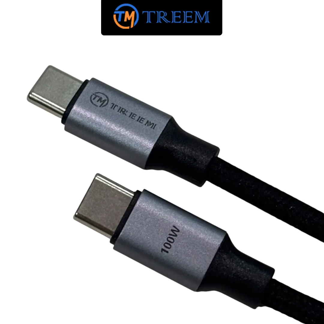 Treem TREEM 100W (0.25/1/2M) USB-C to USB-C Fast Charging Cable (Root Series ...
